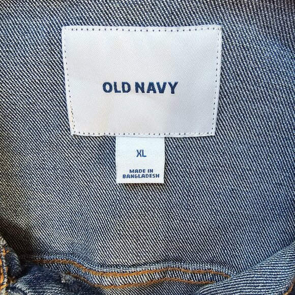 Old Navy Classic Jean Jacket XL - Picture 3 of 7